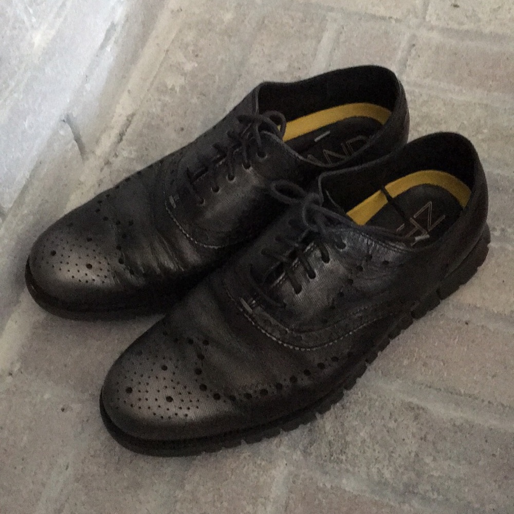 Men's Cole Haan ZeroGrand Black Wingtip Oxford